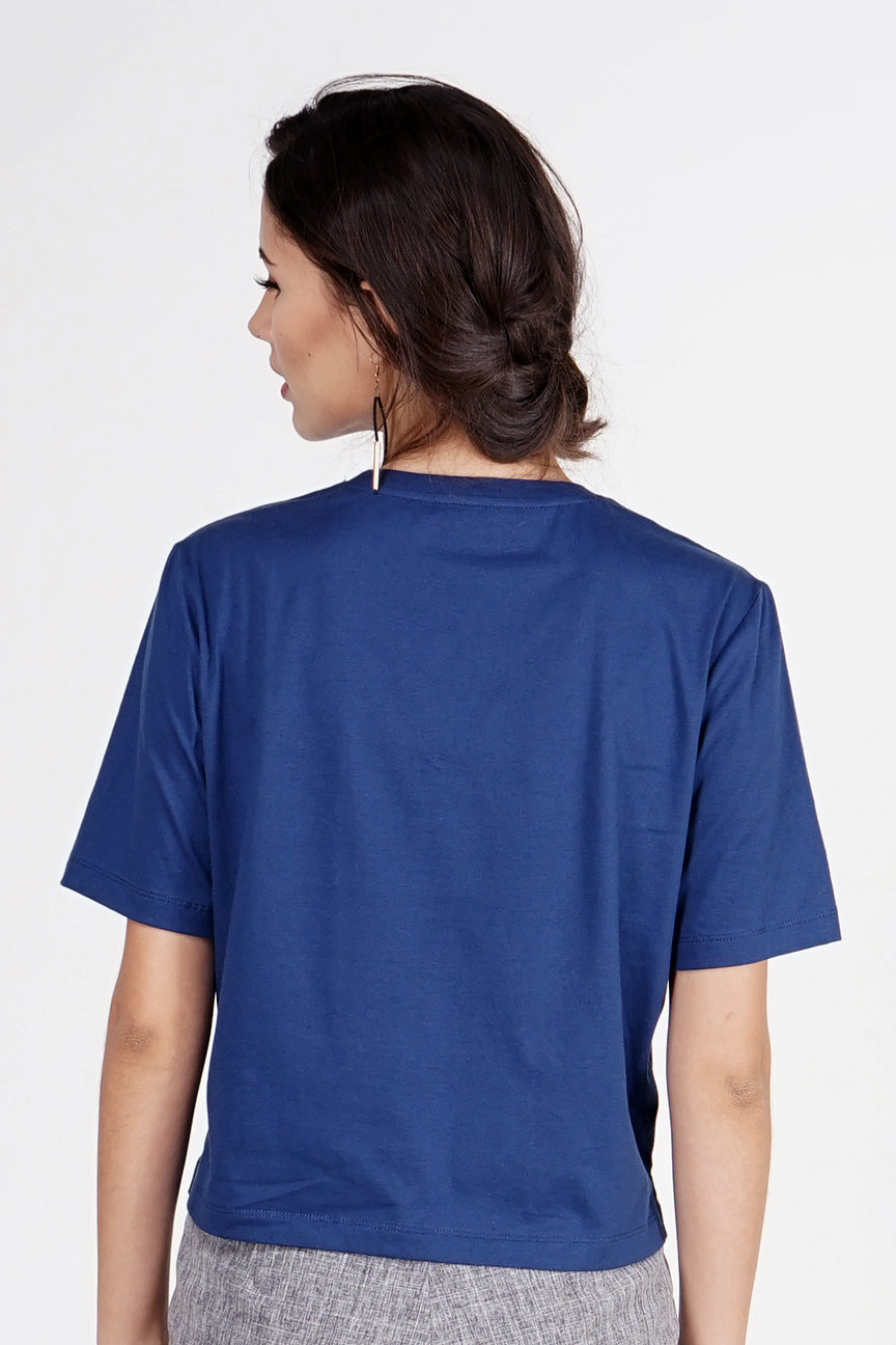 Load image into Gallery viewer, T-Shirt Lengan Pendek Chump Blue
